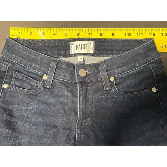 Paige jeans womens 24 Verdugo Crop Catcher low rise Dream 23 x 25 blue - Picture 9 of 11